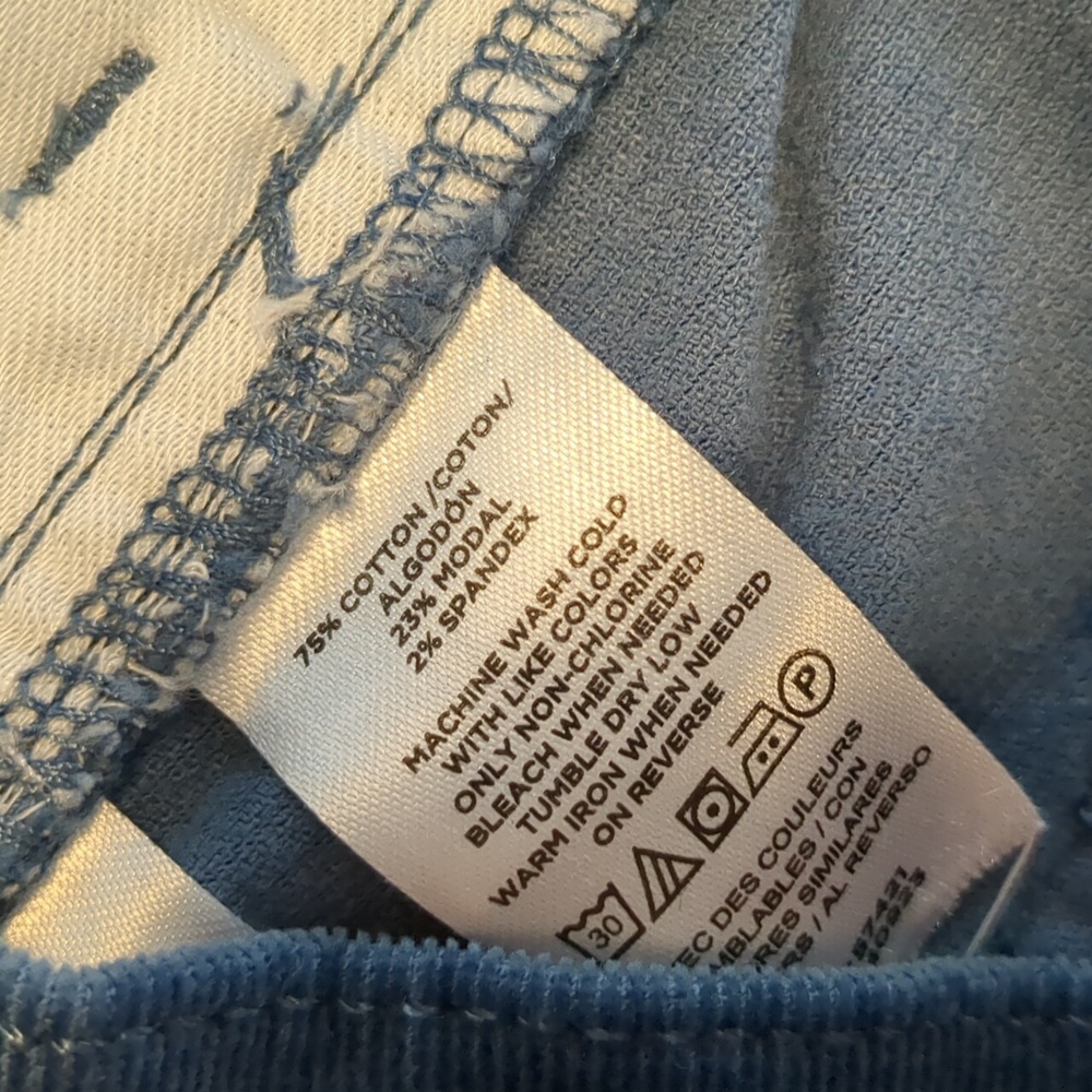 Loft Wedgewood Blue Corduroy Skinny Pants 28/6P - Picture 11 of 12